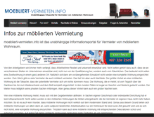 Tablet Screenshot of moebliert-vermieten.info